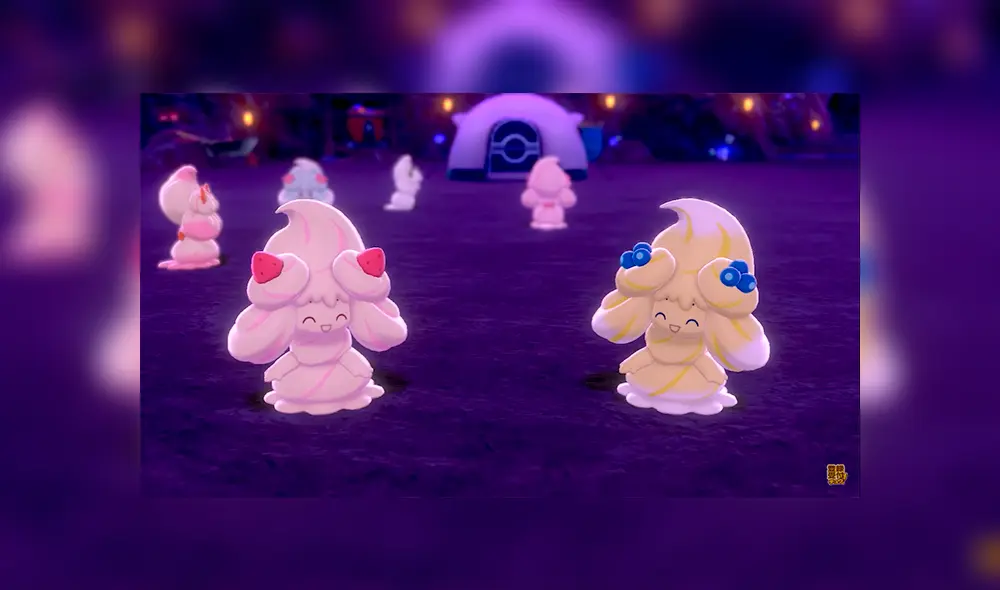 Dos formas de Alcremie reveladas en el tráiler de Pokémon Espada y Escudo. Dos formas de Alcremie reveladas en el tráiler de Pokémon Espada y Escudo.
