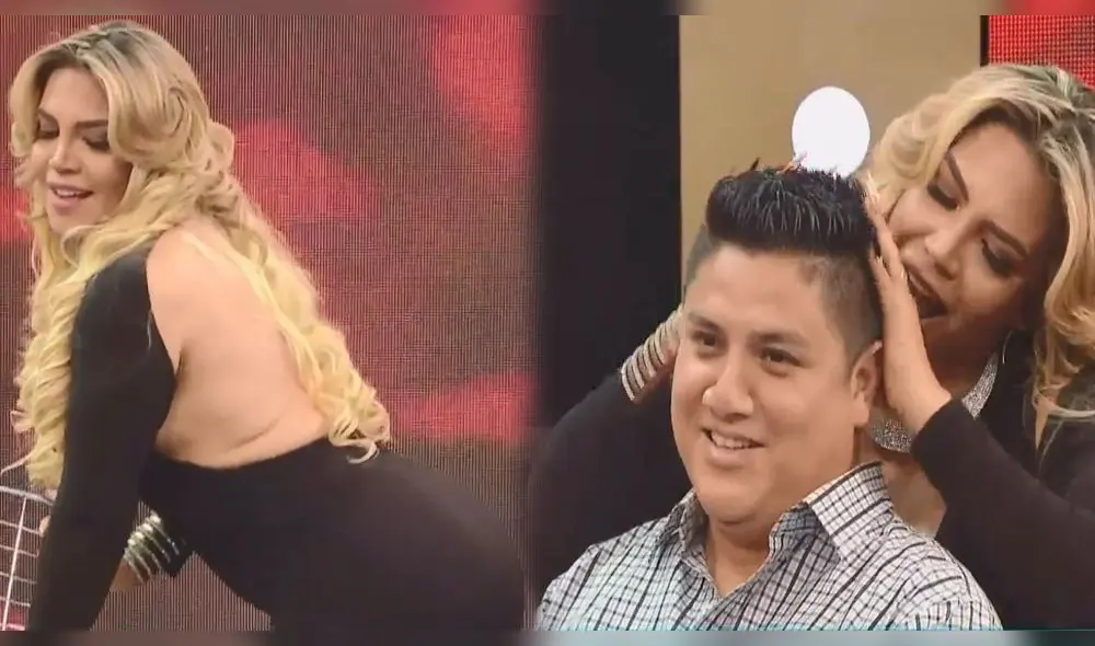 Anelhí Arias encandiló a trabajador de “Magaly TV, la firme” con sensual show