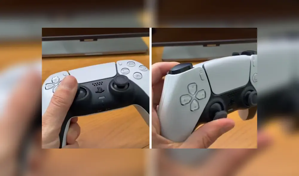 Ni gigante ni pequeño, pero si más grande que el control de PS4. Así luce el mando de la PlayStation 5 en la vida real. Imagen: Twitter/Geoff Keighley.