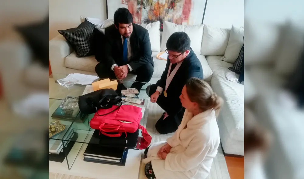 Las fotos del allanamiento en el departamento de Luciana León