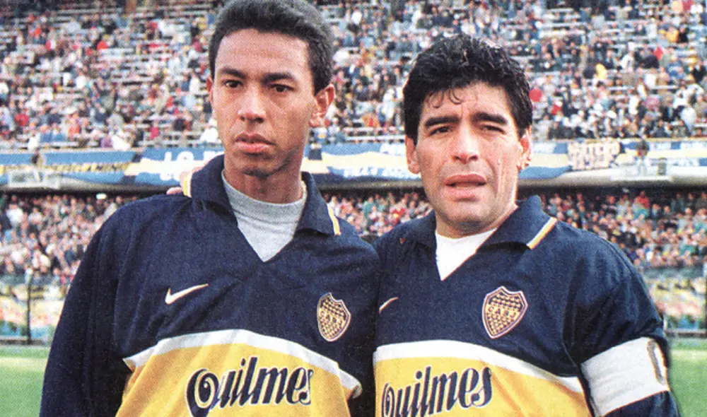 Nolberto Solano recuerda con cariño a Maradona. | Foto: Archivo