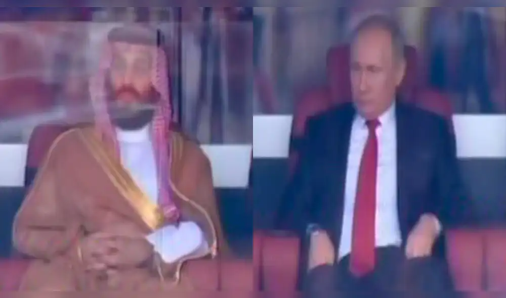 El príncipe saudí lamentaba el quinto gol y Putin tuvo particular reacción