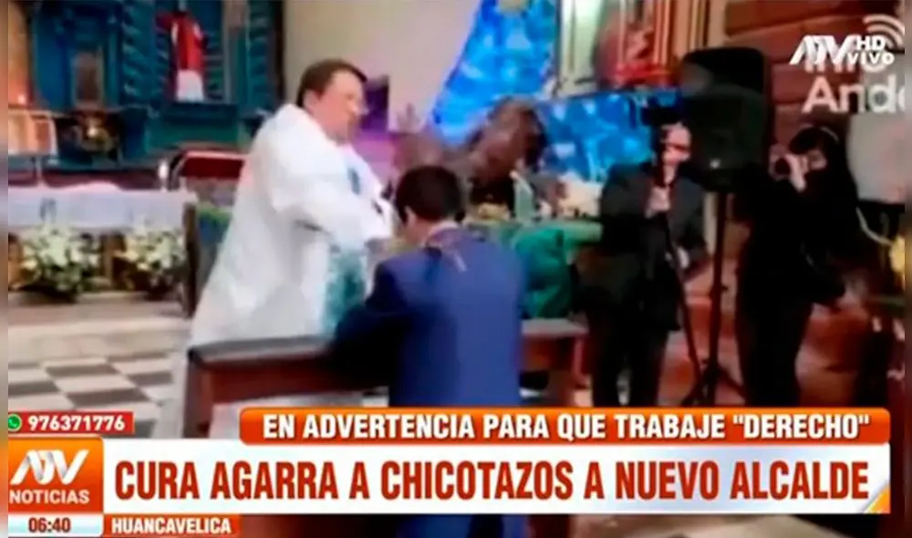 Cura da latigazos a nuevo alcalde Cura da latigazos a nuevo alcalde