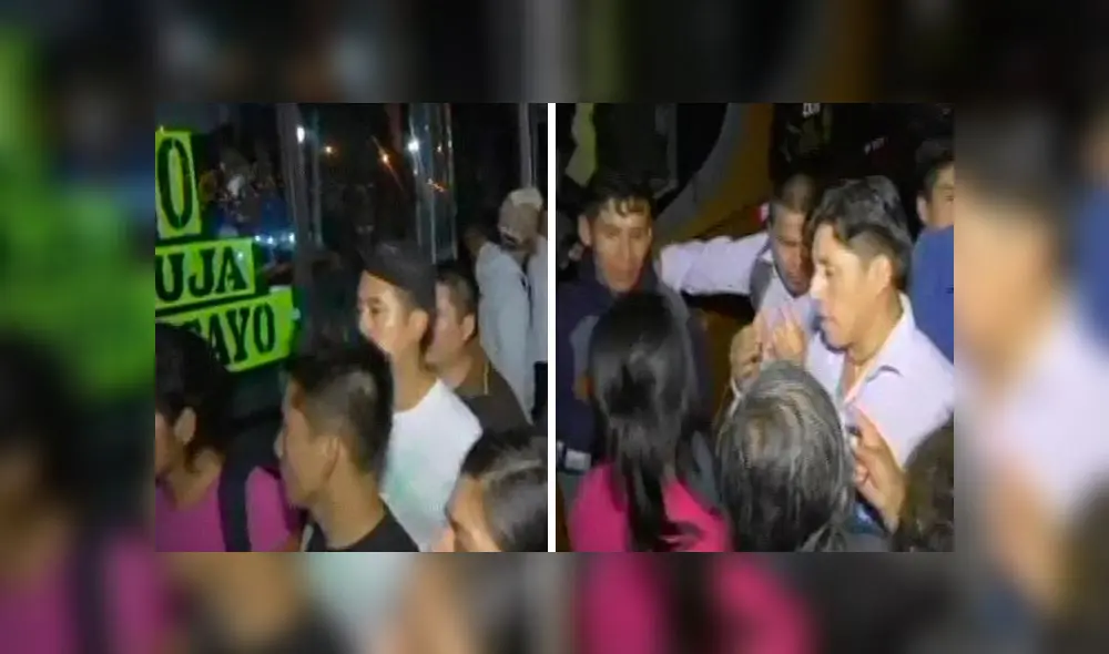 Pasajeros bloquean terminal de Yerbateros por incremento de pasajes [VIDEO]