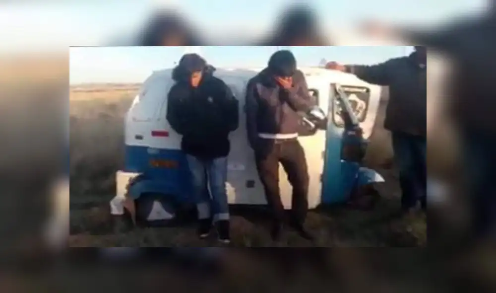 Sujetos fueron detenidos por serenos en Juliaca.