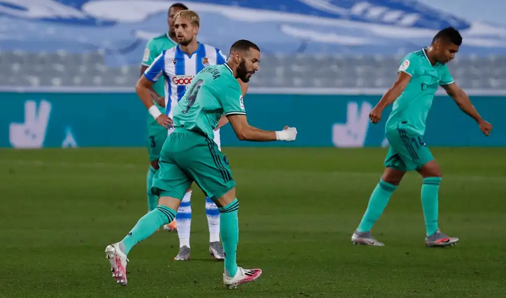 Benzema llegó a los 16 goles en la presente temporada de LaLiga Santander. Foto: Real Madrid.