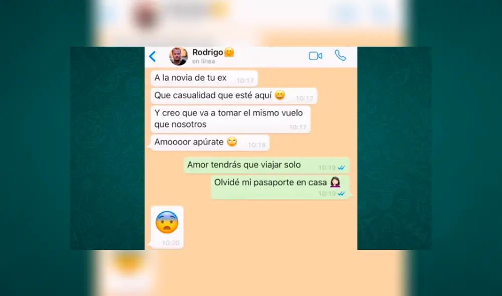 WhatsApp: Mujer infiel quiso viajar con su ex pareja, pero su novio la descubre y esto pasa [VIDEO]