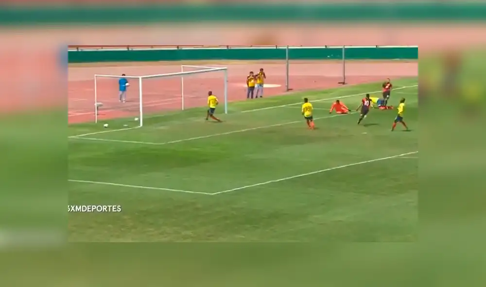 El delantero nacional abrió el marcador para la 'Blanquirroja'. Créditos: Captura de tv El delantero nacional abrió el marcador para la 'Blanquirroja'. Créditos: Captura de tv