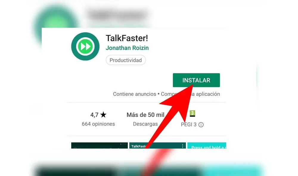 La aplicación para acelerar los audios de WhatsApp es TalkFaster!. La aplicación para acelerar los audios de WhatsApp es TalkFaster!.