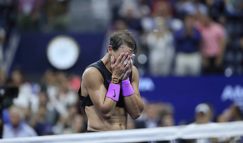 Rafael Nadal, tras cuatro horas y 50 minutos, venció a Daniil Medvedev y se coronó campeón del US Open 2019. | Foto: AFP