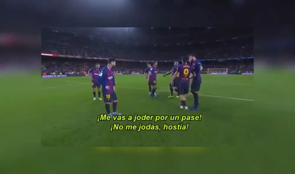 Luis Suárez y Gerard Piqué discutieron acaloradamente tras caída del Barcelona [VIDEO]