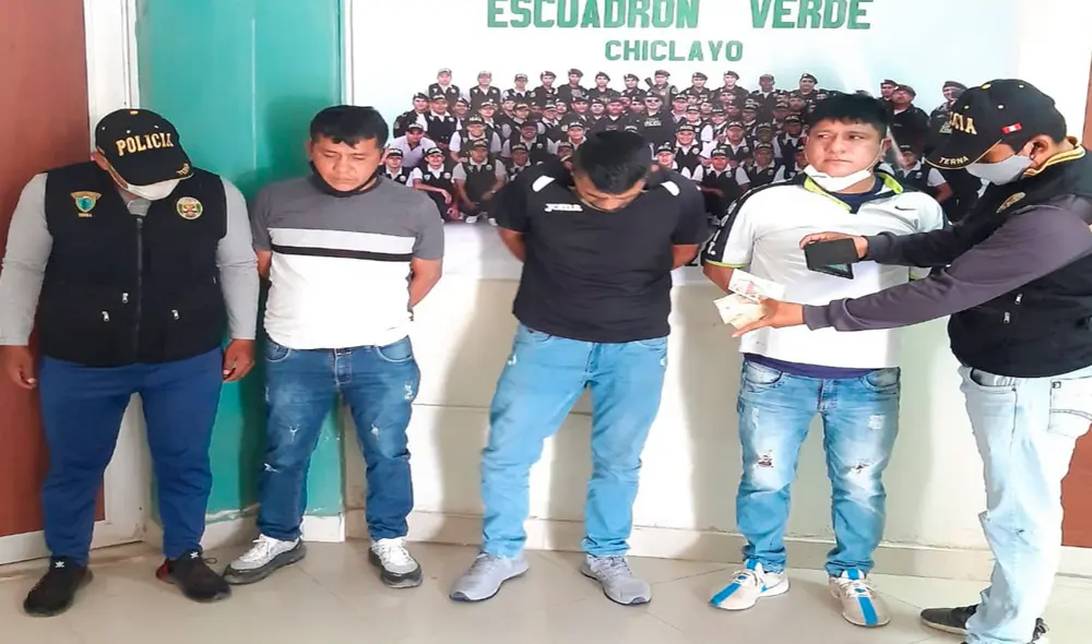 Individuos serán procesados por delito contra el patrimonio. Foto: Policía Nacional Individuos serán procesados por delito contra el patrimonio. Foto: Policía Nacional