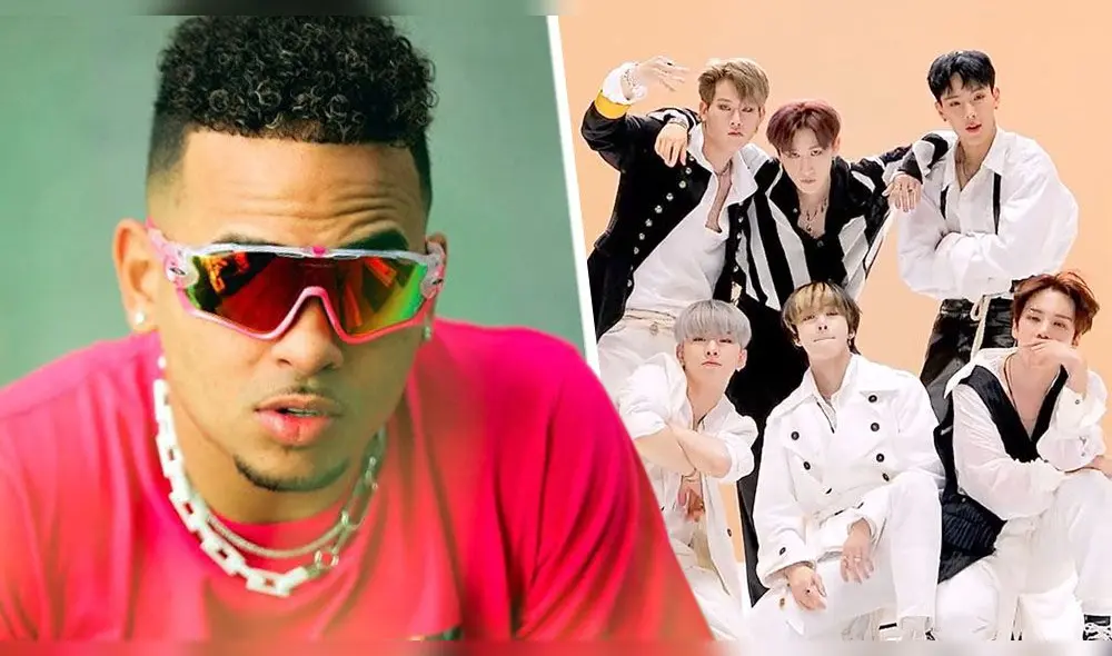 Joohoney, integrante de MONSTA X, había mencionado a Ozuna como uno de sus cantantes latinos favoritos. Foto: composición LR