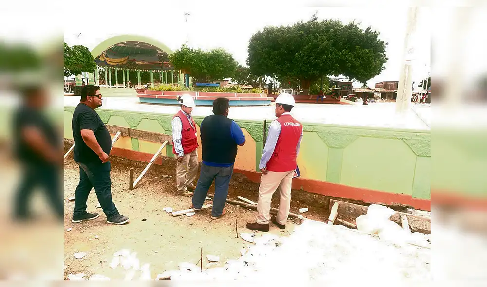 In situ. Representantes de la Contraloría inspeccionan obras. In situ. Representantes de la Contraloría inspeccionan obras.
