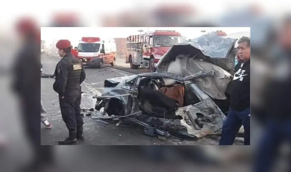 La víctima mortal y los heridos más graves iban a bordo del vehículo particular. (Foto: Difusión)