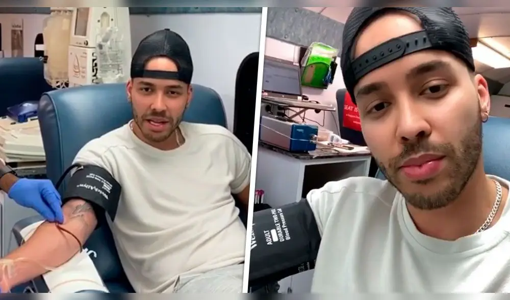 "Una donación podría salvar hasta tres vidas", escribió el cantante estadounidense en su publicación. Foto: composición / Instagram