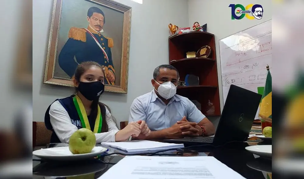 Alcaldesa fue informada de las actividades o proyectos que se realizan en beneficio de las niñas. Foto: Muni Piura