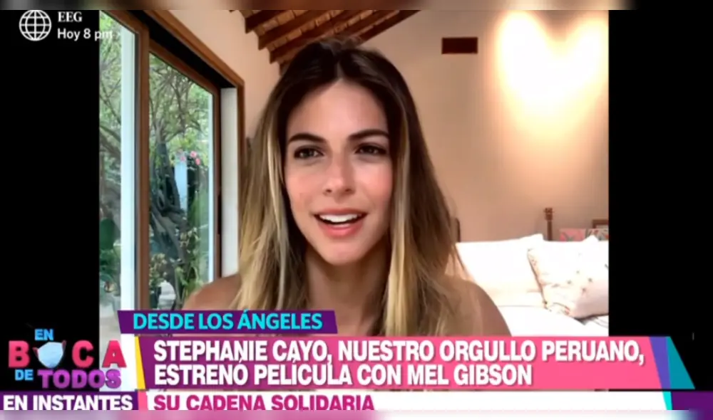 Stephanie Cayo se emociona al hablar de su trabajo con Mel Gibson y revela que siempre soñó en grande Stephanie Cayo se emociona al hablar de su trabajo con Mel Gibson y revela que siempre soñó en grande