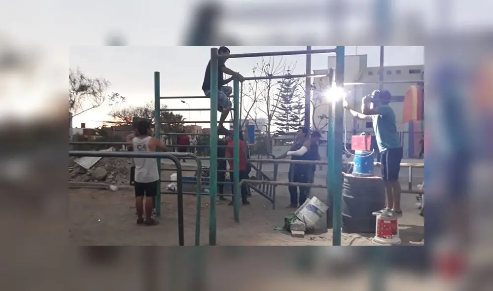 Jóvenes piden apoyo para continuar con la reparación de parques [VIDEO]