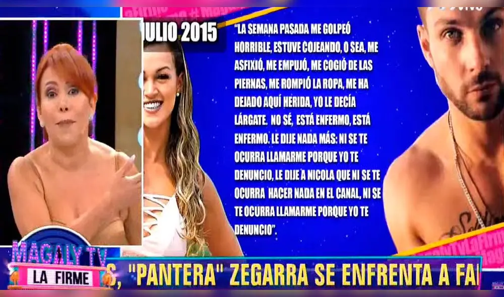 Magaly Medina arremete contra Angie Arizaga por defender a Nicola Porcella