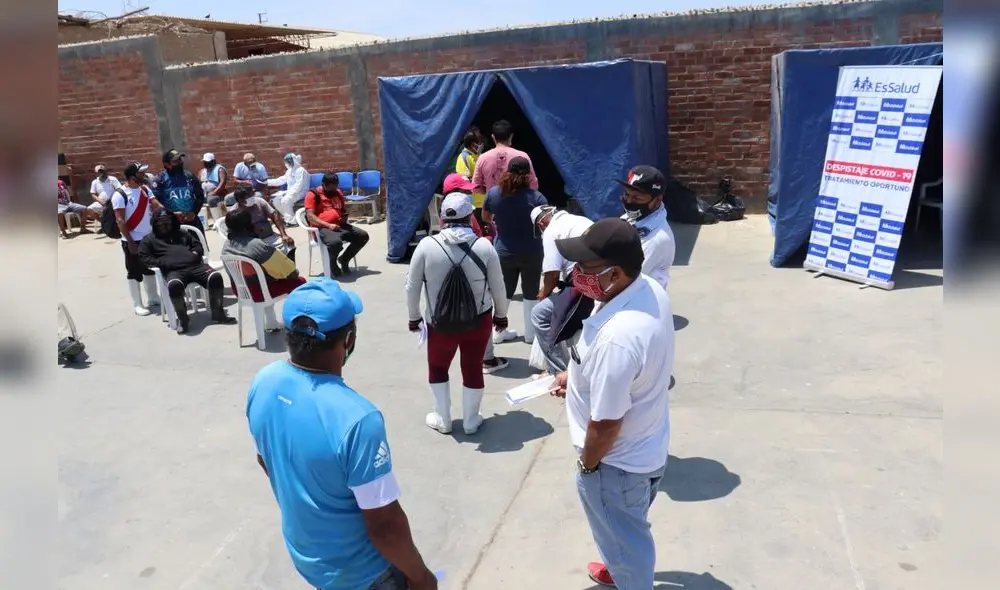 Pruebas  de COVID-19 se realizarón durante tres días. Foto: Essalud