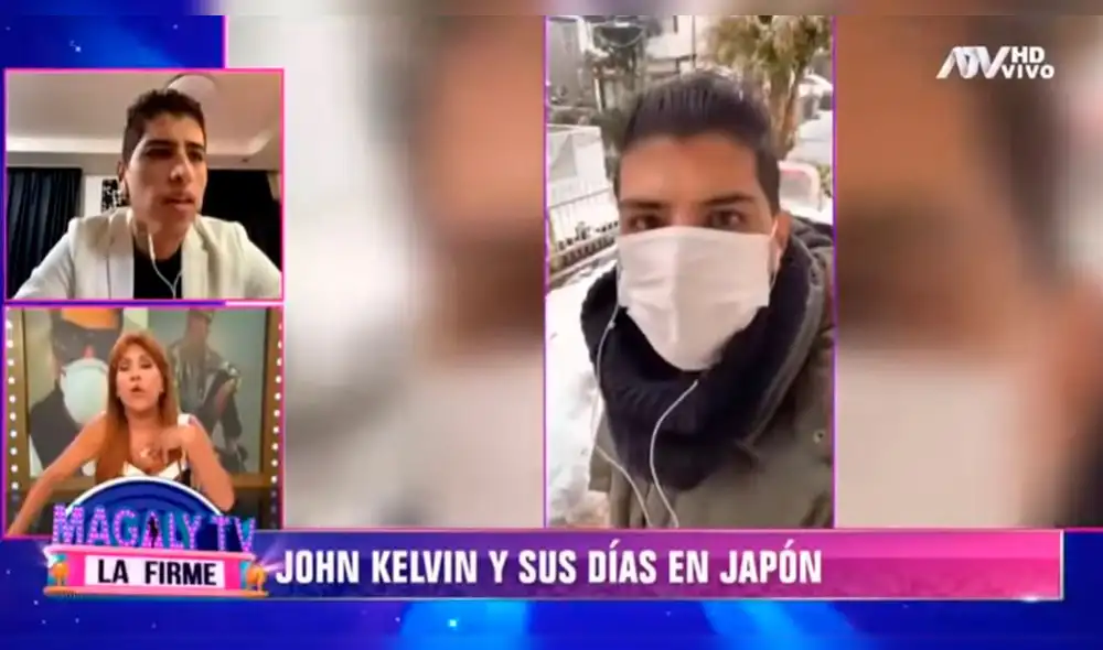 John Kelvin es duramente criticado por Magaly Medina por no cumplir cuarentena por coronavirus en Japón. Foto: Captura John Kelvin es duramente criticado por Magaly Medina por no cumplir cuarentena por coronavirus en Japón. Foto: Captura