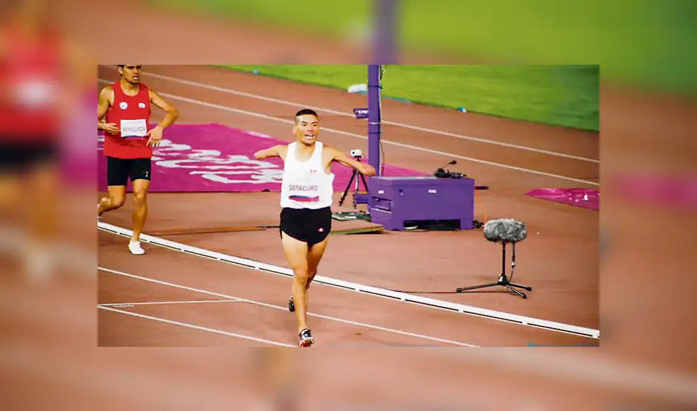 Con el corazón. Sotacuro terminó segundo en los 1.500 m.