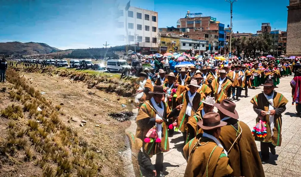 Protesta se realizó este lunes 16. Foto: composición Gerson Cardoso-LR/ La República/Super Hits-Puno