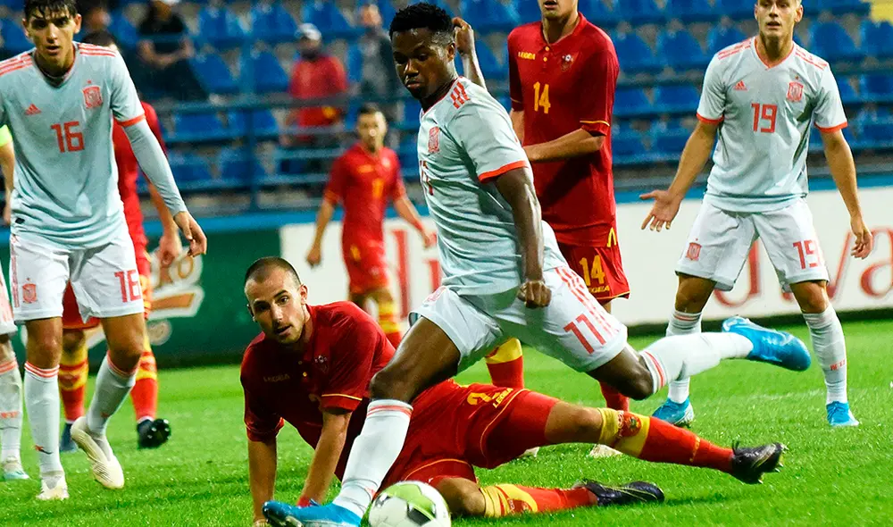 Ansu Fati, joven estrella del Barcelona, debutó con la selección español Sub 21.