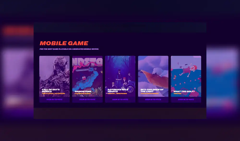 Nominados a The Game Awards 2019.