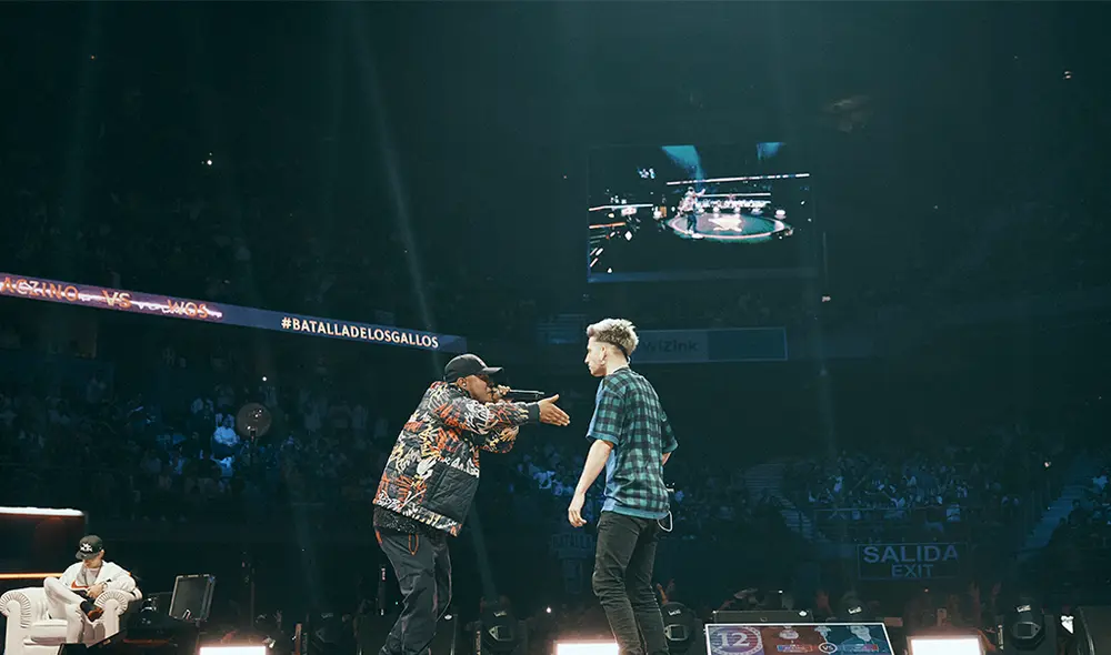 Futbolista de Alianza Lima celebra rima de Wos en la Final Internacional 