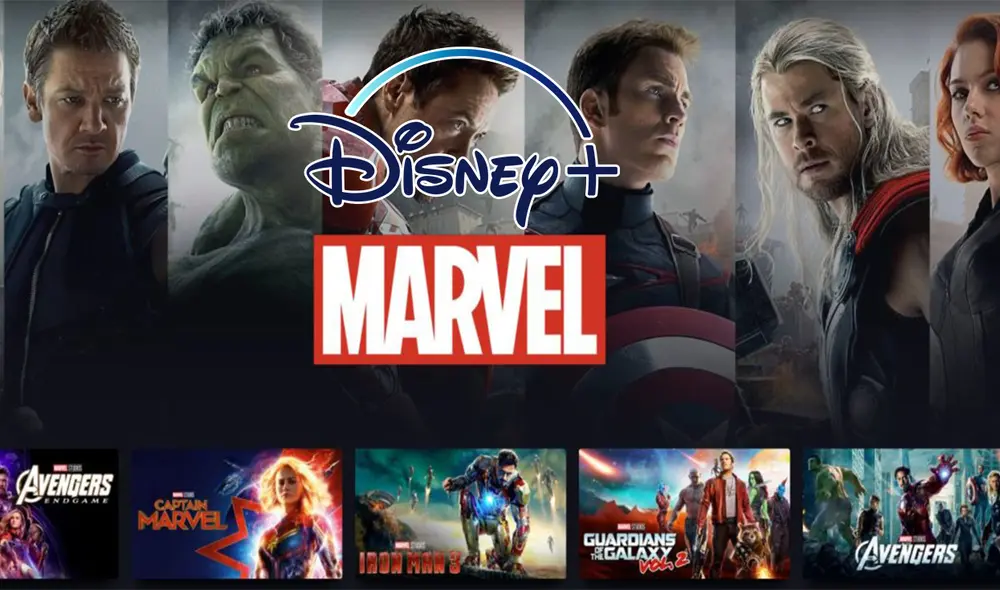 El catálogo completo de Marvel, series y películas, ya está disponible en el streaming. Foto: Disney Plus
