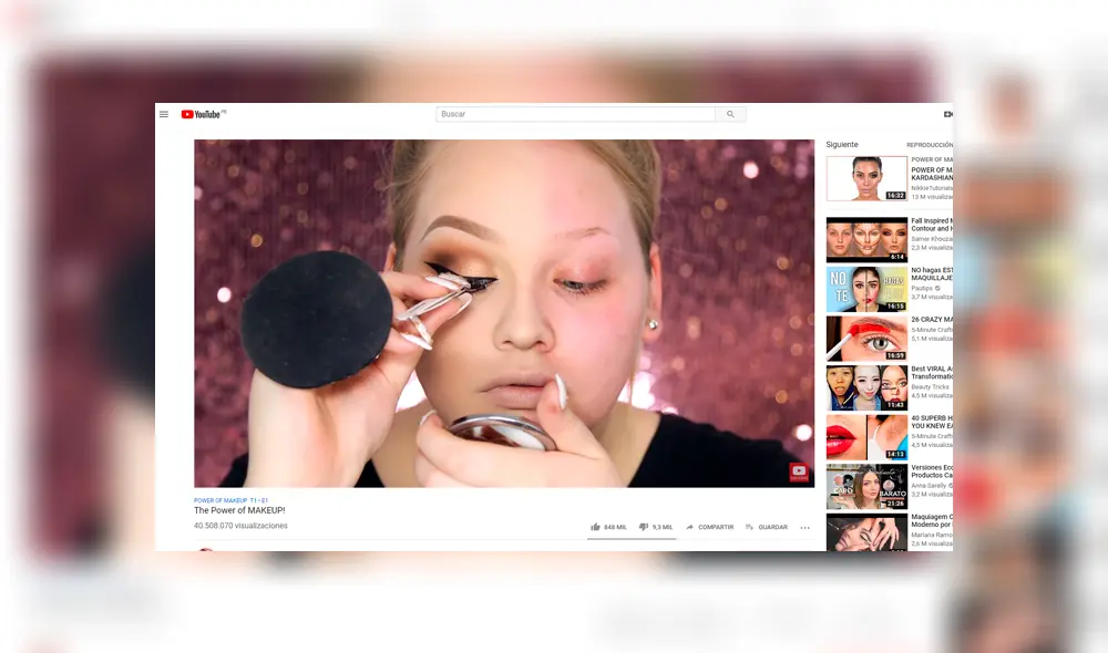 YouTube estrena función para que pruebes maquillaje cuando ves videos de belleza. YouTube estrena función para que pruebes maquillaje cuando ves videos de belleza.