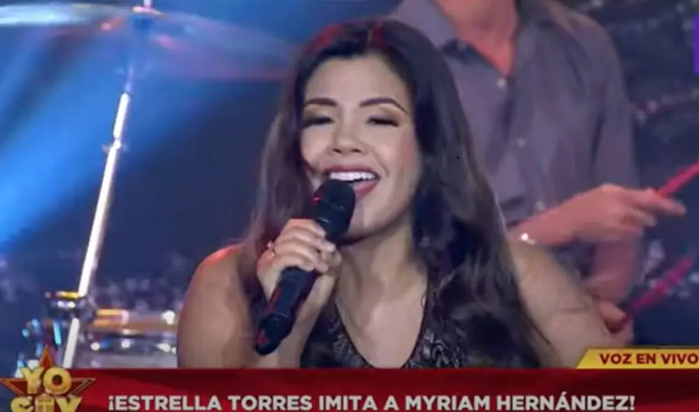 Estrella Torres interpretó la canción "Eres". Foto: captura de YouTube