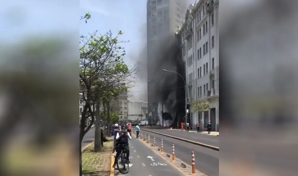 Siniestro fue reportado a las 11.26 a.m. Foto: difusión Siniestro fue reportado a las 11.26 a.m. Foto: difusión