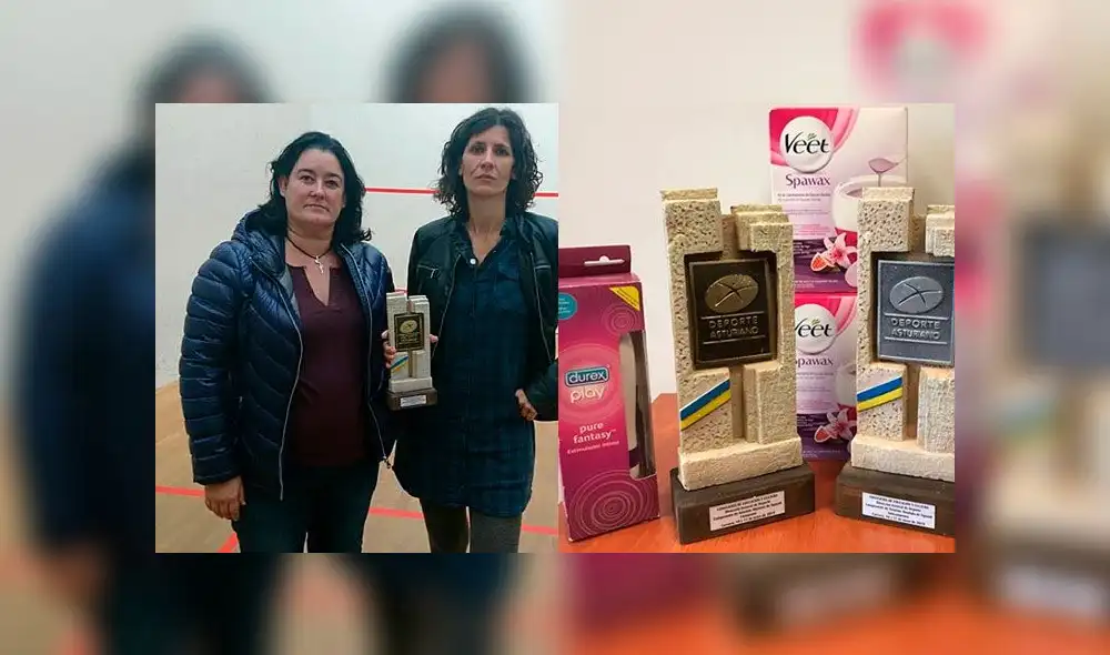 Deportistas ganan campeonato de squash y reciben un juguete sexual como premio Deportistas ganan campeonato de squash y reciben un juguete sexual como premio