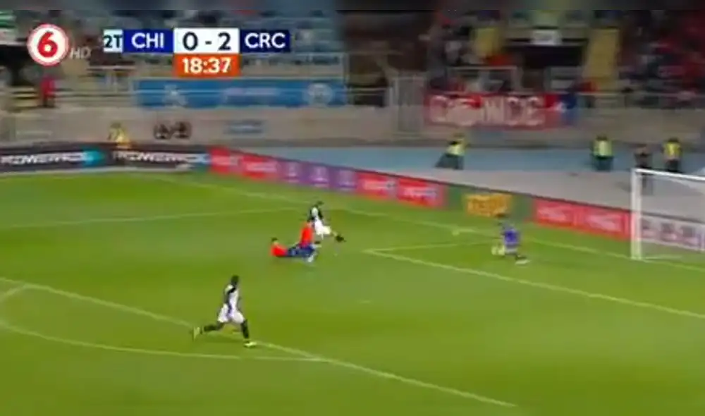 Chile vs Costa Rica: Ronald Matarrita puso el 3-0 al superar a dos rivales [VIDEO]