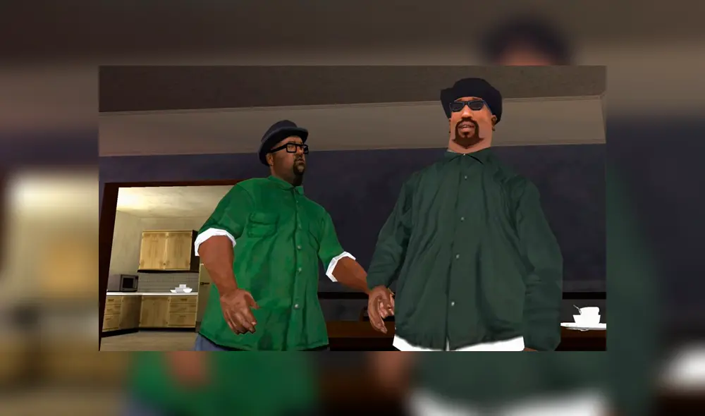 Desliza para ver imágenes de Big Smoke en GTA San Andreas. Foto: Captura.