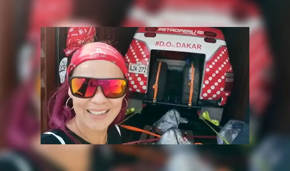 Fernanda Kanno muestra 'La Cero', la camioneta con la que correrá el Dakar 2020. Foto: captura