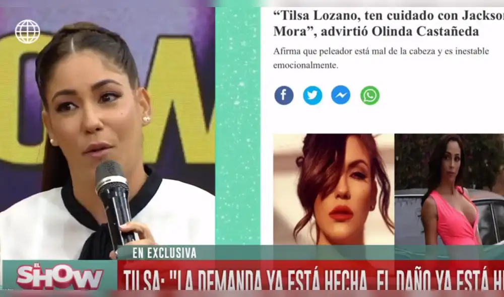 Tilsa Lozano y Jackson Mora