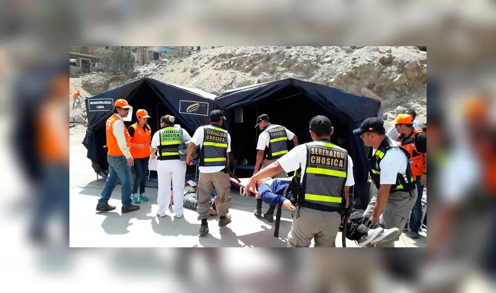 Simulacro previene a pobladores de Chosica ante huaicos Simulacro previene a pobladores de Chosica ante huaicos