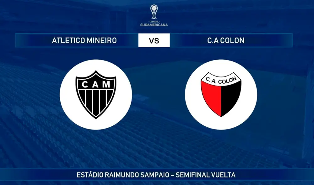 Sigue aquí EN VIVO ONLINE el Atlético Mineiro vs. Colón de Santa Fe por el pase a la final de la Copa Sudamericana 2019. | Foto: Peter Tv Sports Sigue aquí EN VIVO ONLINE el Atlético Mineiro vs. Colón de Santa Fe por el pase a la final de la Copa Sudamericana 2019. | Foto: Peter Tv Sports
