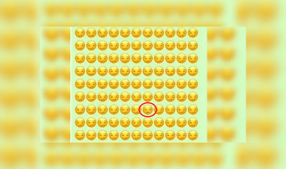 Nuevo desafío de Facebook ha puesto a prueba la agilidad visual de los internautas, al retarlos a encontrar el emoji distinto en menos de 15 segundos. Fotocaptura: Facebook