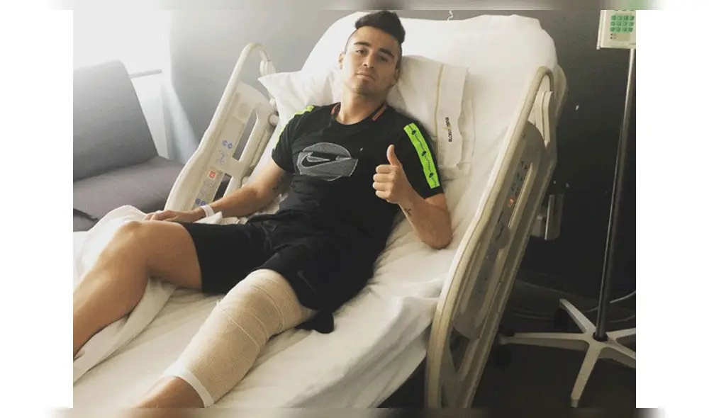Rodrigo Cuba fue operado de la rodilla Foto: Instagram
