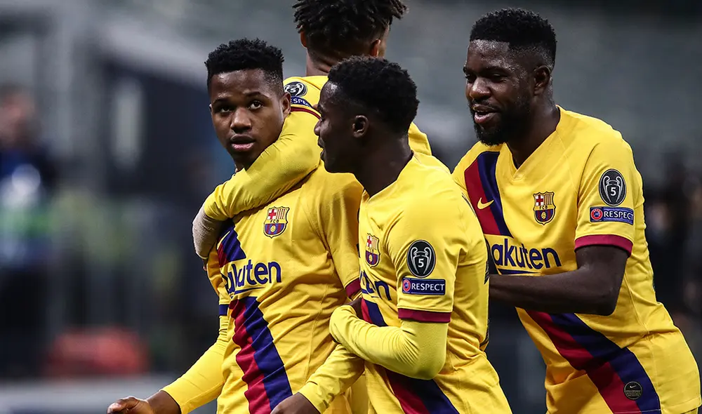 Ansu Fati le dio la victoria al FC Barcelona y dejó fuera de la Champions League al Inter de Mián. | Foto: AFP Ansu Fati le dio la victoria al FC Barcelona y dejó fuera de la Champions League al Inter de Mián. | Foto: AFP