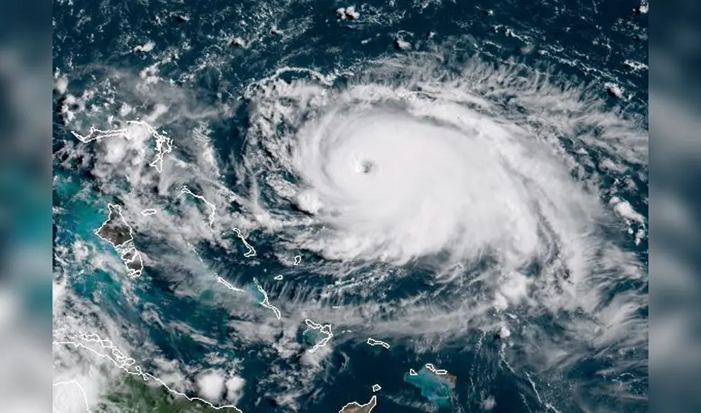 Huracán Dorian. Foto: AFP.