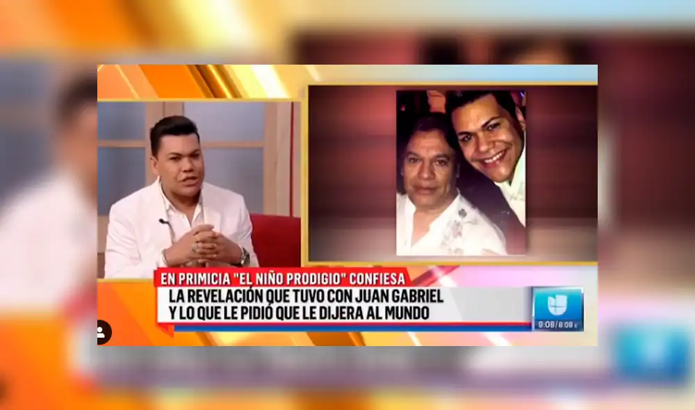 Hijo no reconocido de Juan Gabriel cuenta la inquietante revelación que le hizo el cantante [VIDEO]
