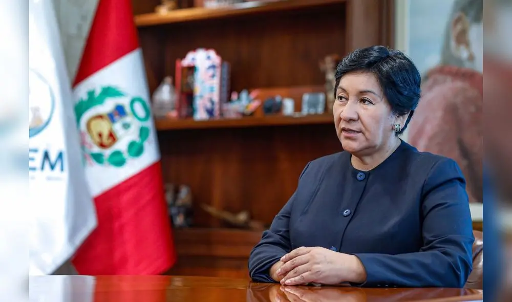 Susana Vilca, ministra de Energía y Minas.