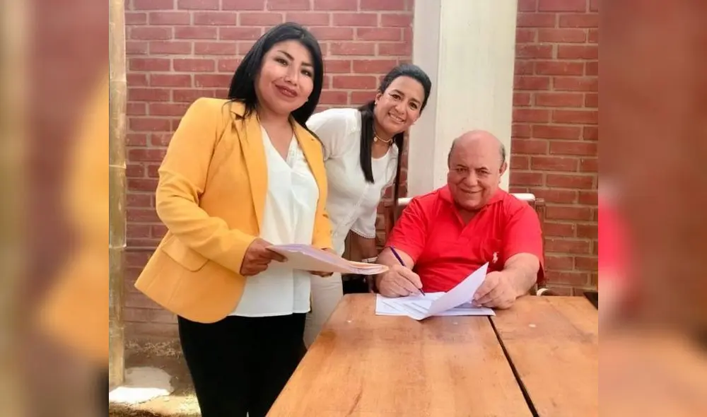 Luis Torres junto a su vicegobernadora Liliana Velazco Cornejo. Foto: Luis Torres.