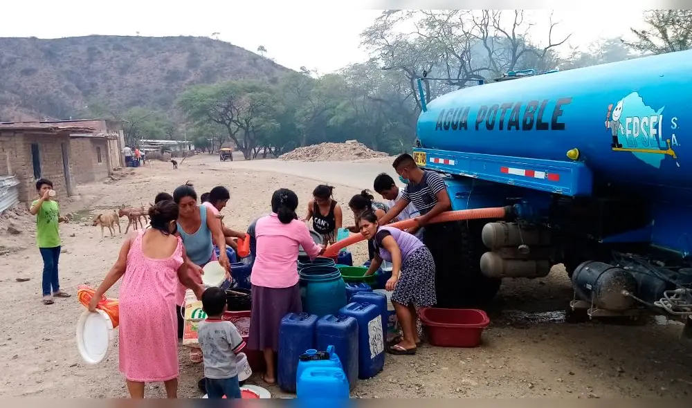 Donan agua en Motupe y Olmos